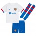 Barcelona Robert Lewandowski #9 Dětské Venkovní dres komplet 2023-24 Krátký Rukáv (+ trenýrky)